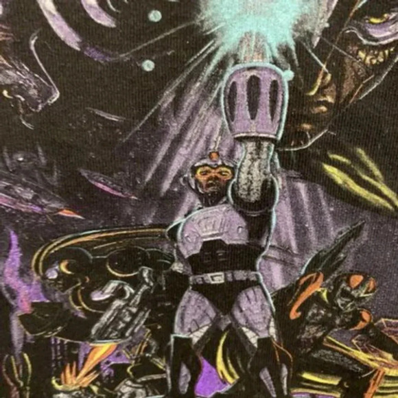 Mega Man Mega Man 10 Black Adult T-Shirt. Size XL. new no Tag - Picture 4 of 6